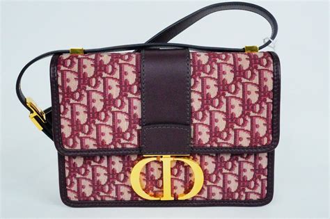 Burgundy Dior Oblique Jacquard